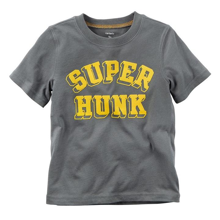 Boys 4-8 Carter's Short Sleeve Graphic Tee, Boy's, Size: 7, Grey