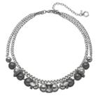 Simply Vera Vera Wang Beaded Double Strand Chain Necklace, Women's, Multicolor