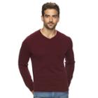 Men's Marc Anthony Slim-fit Cashmere V-neck Sweater, Size: Small, Red Other