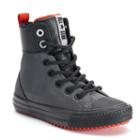 Boys' Converse Chuck Taylor All Star Asphalt Leather Boots, Boy's, Size: 1, Med Grey