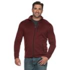 Big & Tall Sonoma Goods For Life&trade; Modern-fit Supersoft Sweater Fleece Full-zip Jacket, Men's, Size: Xxl Tall, Dark Red