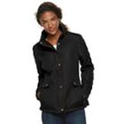 Women's Weathercast Quilted Stretch Barn Jacket, Size: Small, Black