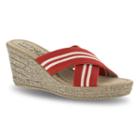 Tuscany By Easy Street Malone Women's Wedge Sandals, Size: 9.5 Ww, Red