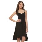 Juniors' So&reg; High-low Strappy Dress, Girl's, Size: Medium, Black