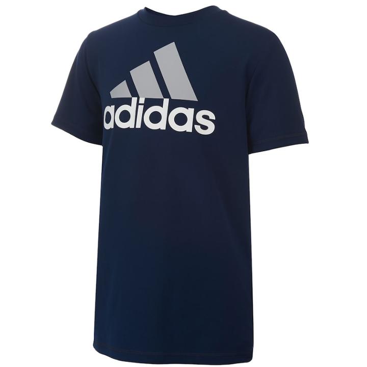 Boys 8-20 Adidas Logo Graphic Tee, Size: Small, Blue (navy)