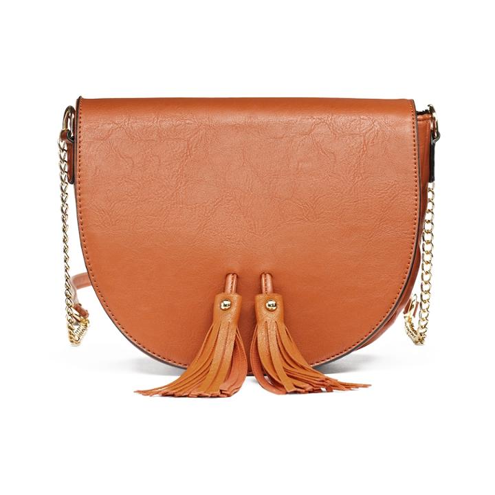 Olivia Miller Neilla Tassel Saddle Crossbody Bag, Women's, Brown