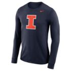 Men's Nike Illinois Fighting Illini Dri-fit Logo Tee, Size: Medium, Blue (navy)