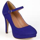 Journee Collection Shelby Women's Platform Mary Jane Heels, Girl's, Size: 8, Blue