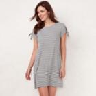 Women's Lc Lauren Conrad Tie-sleeve Swing Dress, Size: Xl, Silver