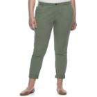 Juniors' Plus Size So&reg; Color Skinny Pants, Girl's, Size: 16 W, Med Green