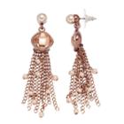 Simply Vera Vera Wang Simulated Pearl Fringe Drop Earrings, Women's, Lt Brown