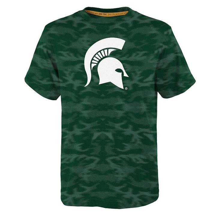 Boys 4-7 Michigan State Spartans Vector Dri-tek Tee, Size: M 5-6, Green Oth