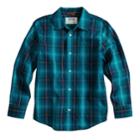 Boys 8-20 Urban Pipeline&reg; Plaid Button-down Shirt, Size: Small, Dark Blue