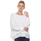 Women's Apt. 9&reg; Tiered Top, Size: Medium, White