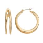 Dana Buchman Split Hoop Earrings, Women's, Gold