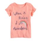 Girls 4-12 Sonoma Goods For Life&trade; Overlapping Ruffle Tee, Size: 8, Light Pink