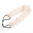 Lc Lauren Conrad Pink Scalloped Lace Headband, Women's, White Oth