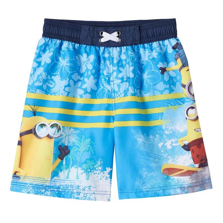 Boys 4-7 Despicable Me Minion Swim Trunks, Boy's, Size: 5, Blue (navy)