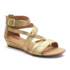 Croft & Barrow&reg; Women's Ortholite Strappy Sandals, Size: 9.5, Gold