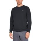 Men's Under Armour Rival Fleece Crew Fleece, Size: Large, Black