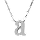 Sweet Sentiments Sterling Silver Initial Charm Pendant Necklace, Women's, Size: 18