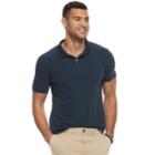 Men's Sonoma Goods For Life&trade; Flexwear Classic-fit Stretch Pique Polo, Size: Xxl, Dark Blue