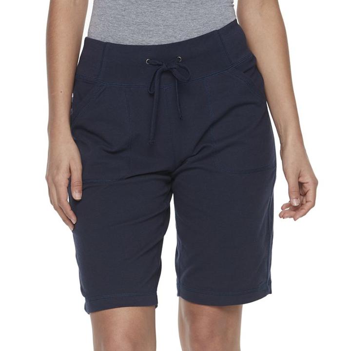 Women's Tek Gear&reg; Bermuda Shorts, Size: Large, Blue