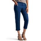 Women's Lee Essential Chino Capris, Size: 8 - Regular, Blue