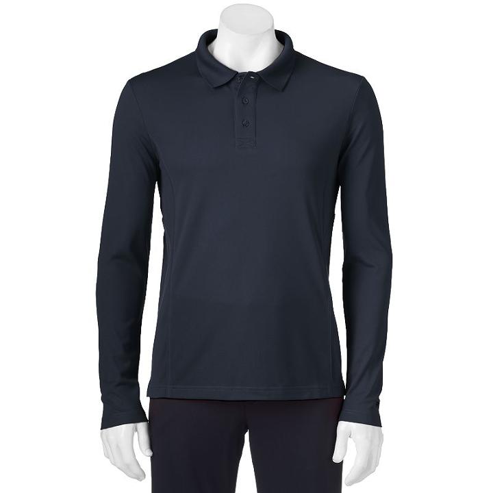 Men's Fila Sport Golf&reg; Fitted Pro Core Performance Polo, Size: Large, Blue (navy)