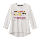 Disney D-signed Girls 7-16 Tsum Tsum Hashtag Friendship Graphic Top, Girl's, Size: Xs, White Oth