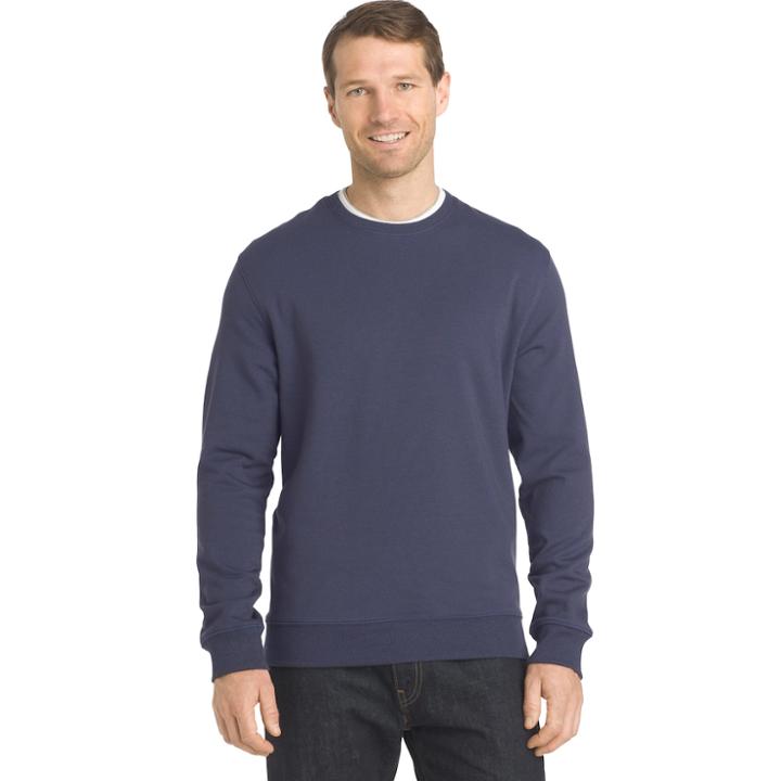 Big & Tall Van Heusen Regular-fit Flex Stretch Fleece Crewneck Sweater, Men's, Size: 2xb, Blue Other