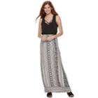 Juniors' Three Pink Hearts Cross-front Maxi Dress, Teens, Size: Xl, Dark Grey