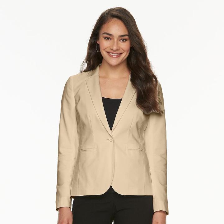 Women's Apt. 9&reg; Torie Blazer, Size: 2, Lt Beige