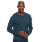 Men's Croft & Barrow&reg; Classic-fit 12gg V-neck Sweater, Size: Xxl, Dark Blue