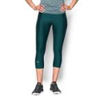 Women's Under Armour Heatgear Armour Solid Capris, Size: Medium, Brown Over