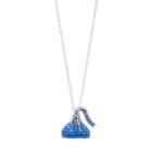Sterling Silver Ombre Crystal Hershey's Kiss Pendant, Women's, Size: 18, Blue