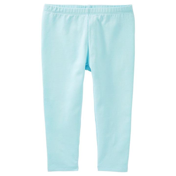 Girls 4-8 Oshkosh B'gosh&reg; Solid Crop Leggings, Girl's, Size: 5, Turquoise/blue (turq/aqua)