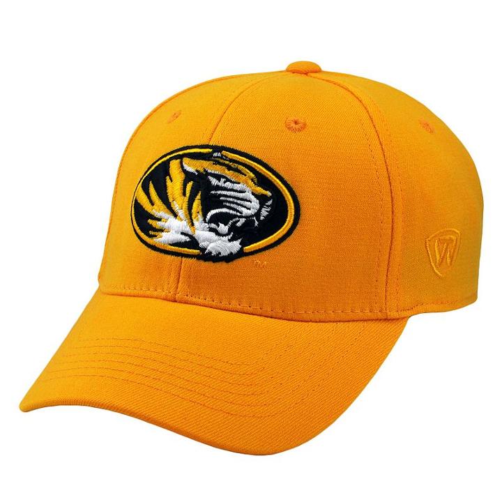 Adult Top Of The World Missouri Tigers Premium Collection One-fit Cap, Men's, Black