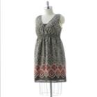 Plus Size Sonoma Goods For Life&trade; Tile Babydoll Dress & Camisole Set - Women's Plus, Size: 1xl, Med Brown