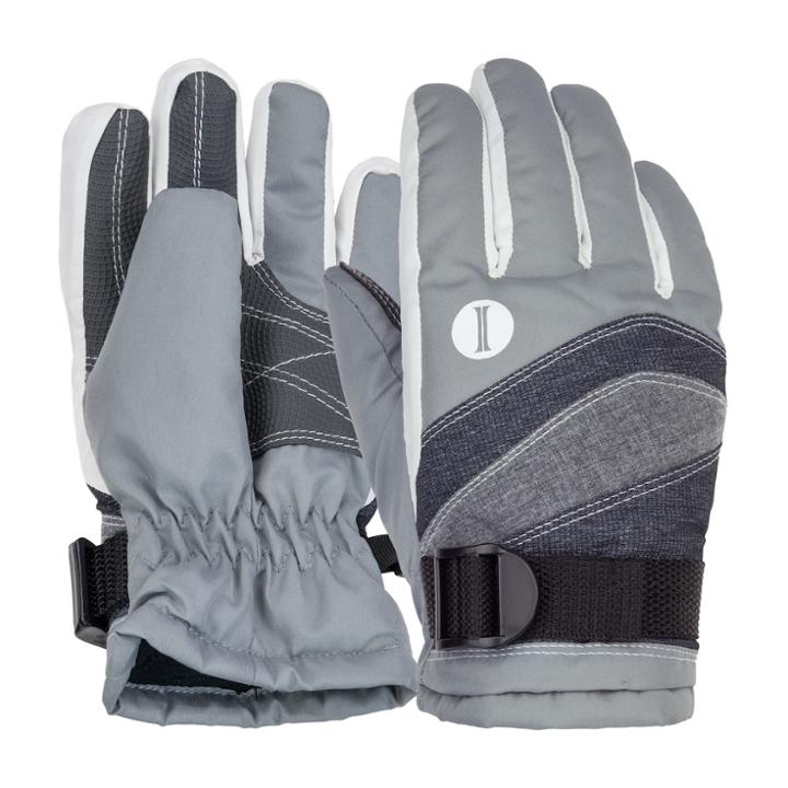 Girls 4-16 Igloos Colorblocked Ski Gloves, Size: 7-16, Med Grey