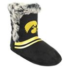 Women's Iowa Hawkeyes Mid-high Faux-fur Boots, Size: Small, Black