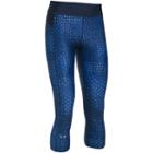 Women's Under Armour Heatgear Armour Print Capris, Size: Xl, Blue (navy)