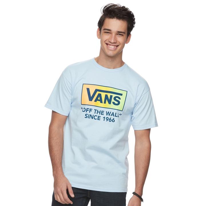 Men's Vans Kick K Tee, Size: Xl, Light Blue