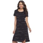 Women's Apt. 9&reg; Smocked T-shirt Dress, Size: Medium, Oxford