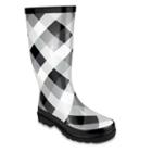 Sugar Raffle Women's Waterproof Rain Boots, Teens, Size: 9, Black