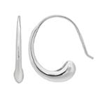 Primrose Sterling Silver Semi-hoop Earrings, Women's, Grey