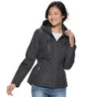 Juniors' Sebby Quilted Hooded Softshell Jacket, Teens, Size: Xl, Grey