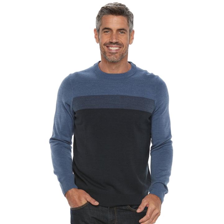 Big & Tall Croft & Barrow&reg; Classic-fit Crewneck Sweater, Men's, Size: 4xb, Red Overfl