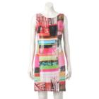 Women's M By Maia Geometric Sequin Shift Dress, Size: 0, Light Pink