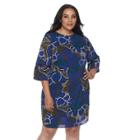 Plus Size Apt. 9&reg; Floral High-low Dress, Women's, Size: 0x, Dark Blue